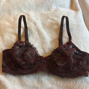 Brown lace bra 30D #011